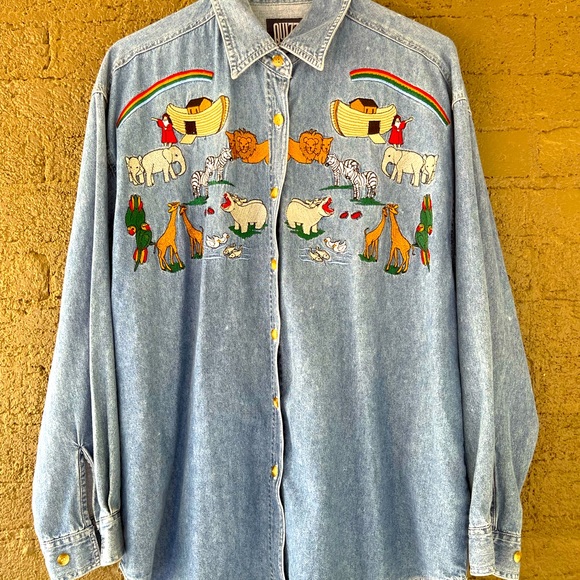 “Noah’s Pride” Vintage Button-Down Shirt - Picture 1 of 10